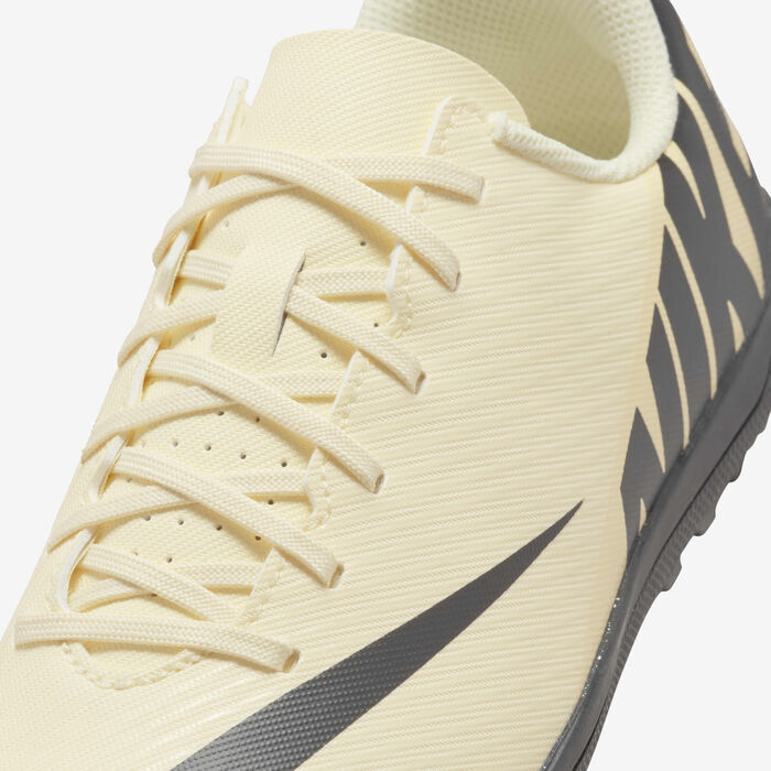 Nike Kids' Mercurial Vapor 15 Club Turf Football Shoes Ivory image number 6