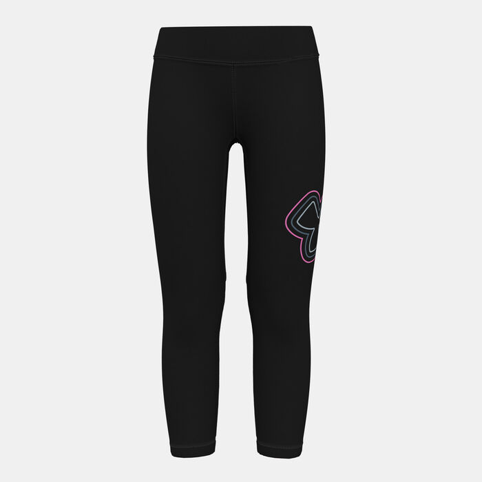 Under Armour Kids' Motion Branded Ankle Training Leggings Black Under Armour Kids' Motion Branded Ankle Training Leggings Black image number 0