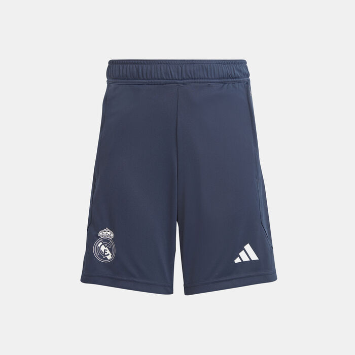adidas Kids' Real Madrid Tiro 23 Training Football Shorts (Older Kids) Blue adidas Kids' Real Madrid Tiro 23 Training Football Shorts (Older Kids) Blue image number 0
