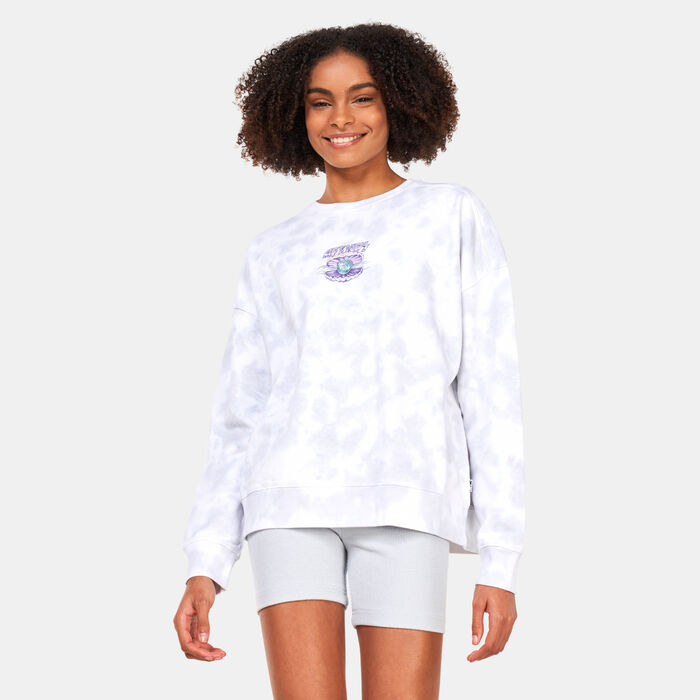 AFFENDS Women's Pearla Hemp Crewneck Graphic Sweatshirt Grey image number 0