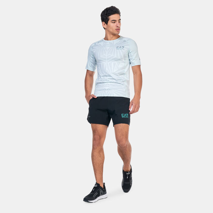 EA7 Emporio Armani Men's Vigor7 Training Shorts Black image number 2