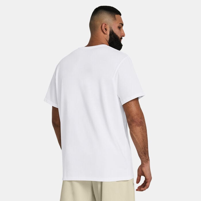 Under Armour Men's Chest Patch T-Shirt White Under Armour Men's Chest Patch T-Shirt White image number 1