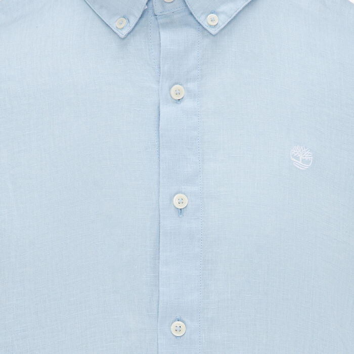 Timberland Men's Mill Brook Linen Shirt Blue Timberland Men's Mill Brook Linen Shirt Blue image number 2