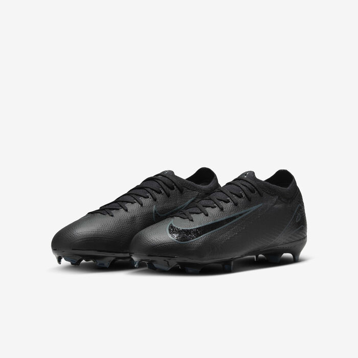 Nike Kids' Mercurial Vapor 16 Pro Firm Ground Football Shoes Black Nike Kids' Mercurial Vapor 16 Pro Firm Ground Football Shoes Black image number 4