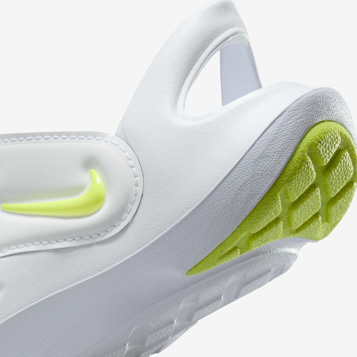 Nike Kids' Aqua Swoosh Sandals White image number 7