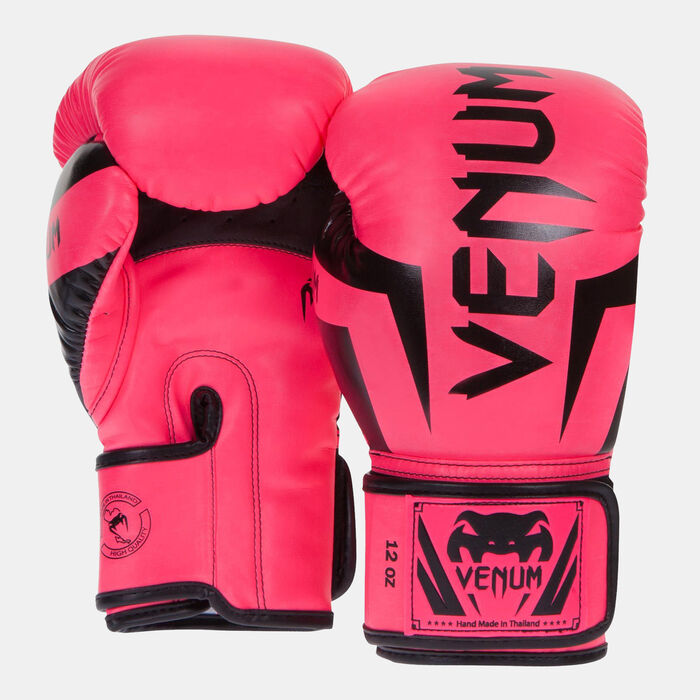 Venum Elite Boxing Gloves - 12oz Pink Venum Elite Boxing Gloves - 12oz Pink image number 0