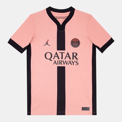 Jordan Kids' Paris Saint-Germain 24/25 Stadium Third Replica Football Jersey Peach