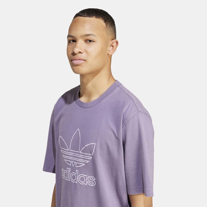 adidas Originals Men's Adicolor Outline Trefoil T-Shirt Black adidas Originals Men's Adicolor Outline Trefoil T-Shirt Black image number 3