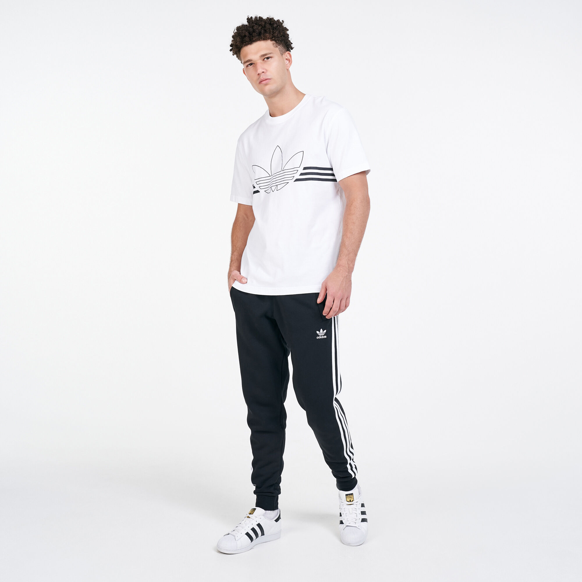 Adidas originals 3 top stripe pants mens