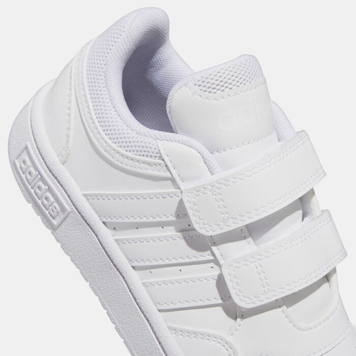 adidas Kids' Hoops Lifestyle Basketball Hook-and-Loop Shoe White image number 5