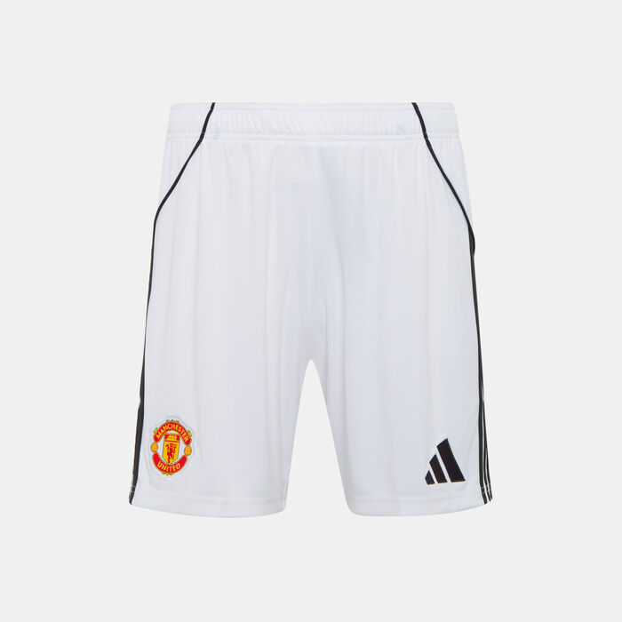 adidas Men's Manchester United 25/26 Home Replica Football Shorts White adidas Men's Manchester United 25/26 Home Replica Football Shorts White image number 0