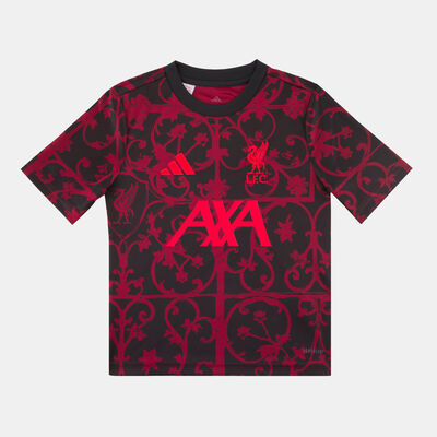 adidas Kids' Liverpool FC 25/26 Pre-Match Football Top Black adidas Kids' Liverpool FC 25/26 Pre-Match Football Top Black