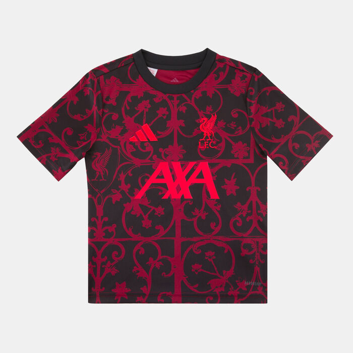 adidas Kids' Liverpool FC 25/26 Pre-Match Football Top Black adidas Kids' Liverpool FC 25/26 Pre-Match Football Top Black image number 0