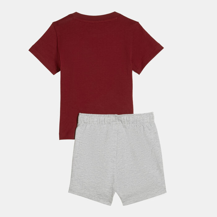 PUMA Kids' Minicats T-Shirt and Shorts Set (Baby and Toddler) Red image number 1