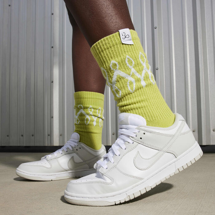 Nike Women's Dunk Low Shoes White Nike Women's Dunk Low Shoes White image number 1