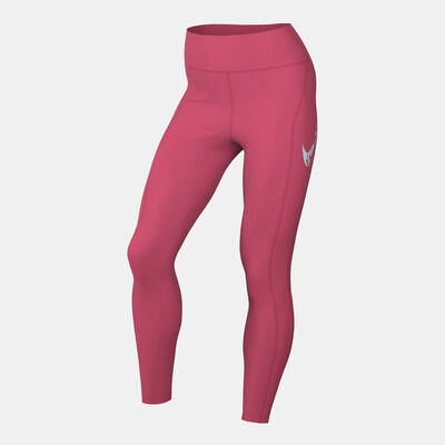 Nike Women's Fast 7/8 Running Leggings Pink Nike Women's Fast 7/8 Running Leggings Pink