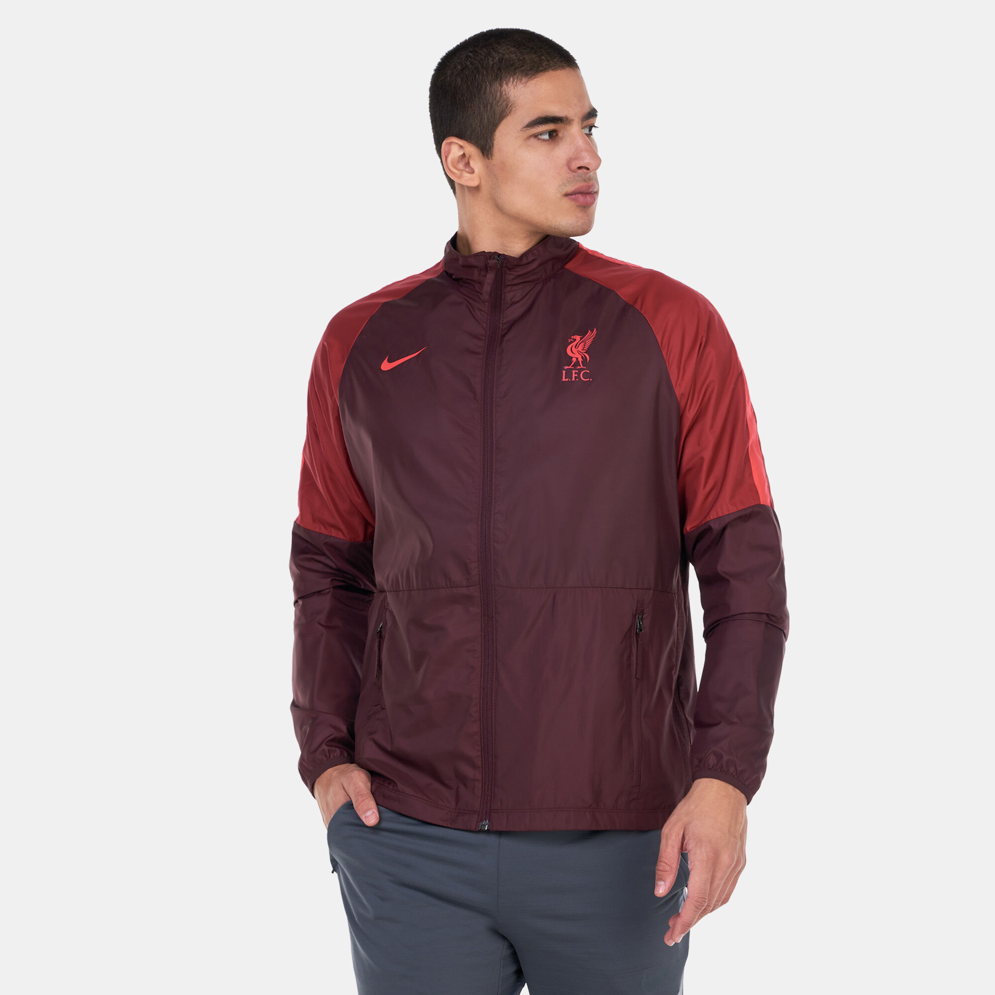 Men s Liverpool F.C. Repel Academy AWF Football Jacket Brown Nike in KSA SSS
