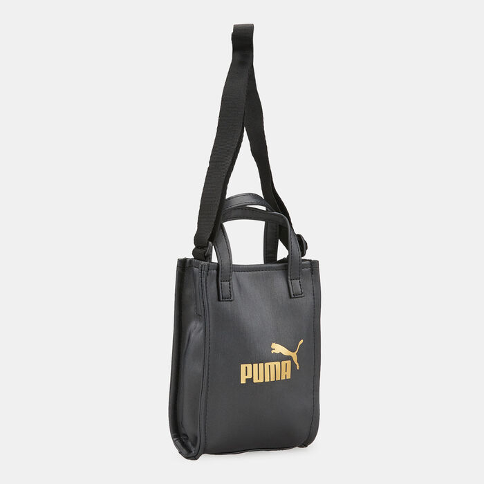PUMA Women's Core Up Mini Tote Cross Body Bag Black PUMA Women's Core Up Mini Tote Cross Body Bag Black image number 2