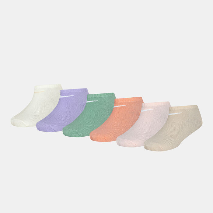 Nike Kids' NHG Metallic Swoosh No-Show Socks (6 Pack) Multi-Color Nike Kids' NHG Metallic Swoosh No-Show Socks (6 Pack) Multi-Color image number 0