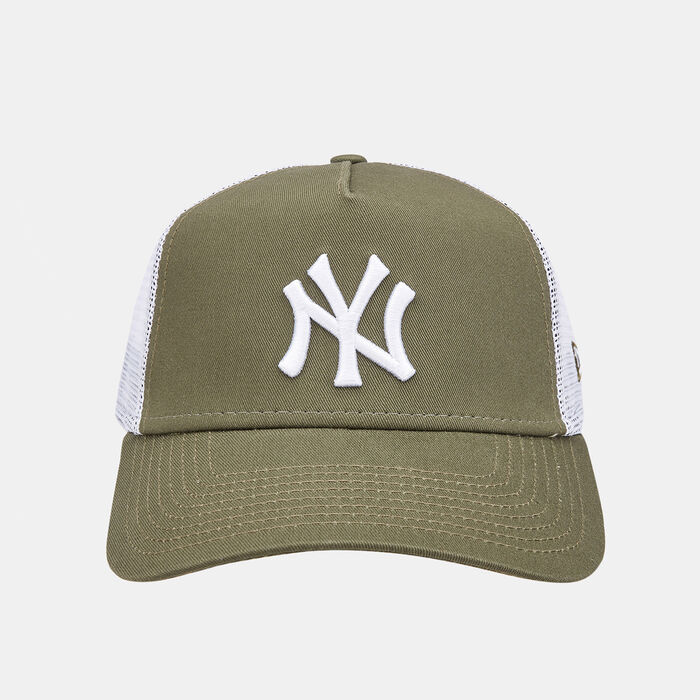 New Era Men's MLB New York Yankees A-Frame Trucker Cap Green image number 0