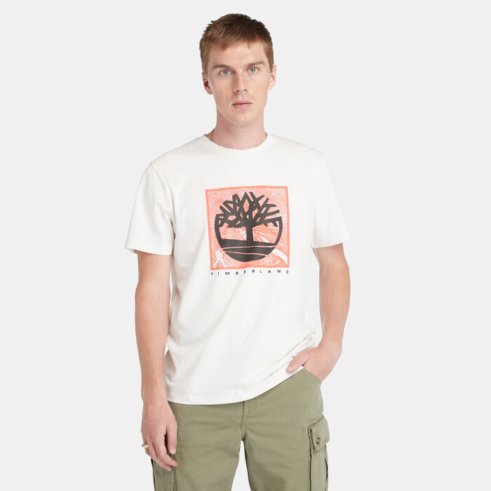 Timberland Men's Front Graphic T-Shirt White Timberland Men's Front Graphic T-Shirt White image number 0
