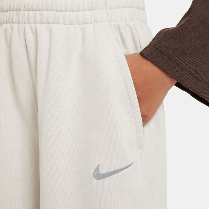 Nike Kids' Dance Dri-FIT Fleece Joggers (Older Kids) White image number 3