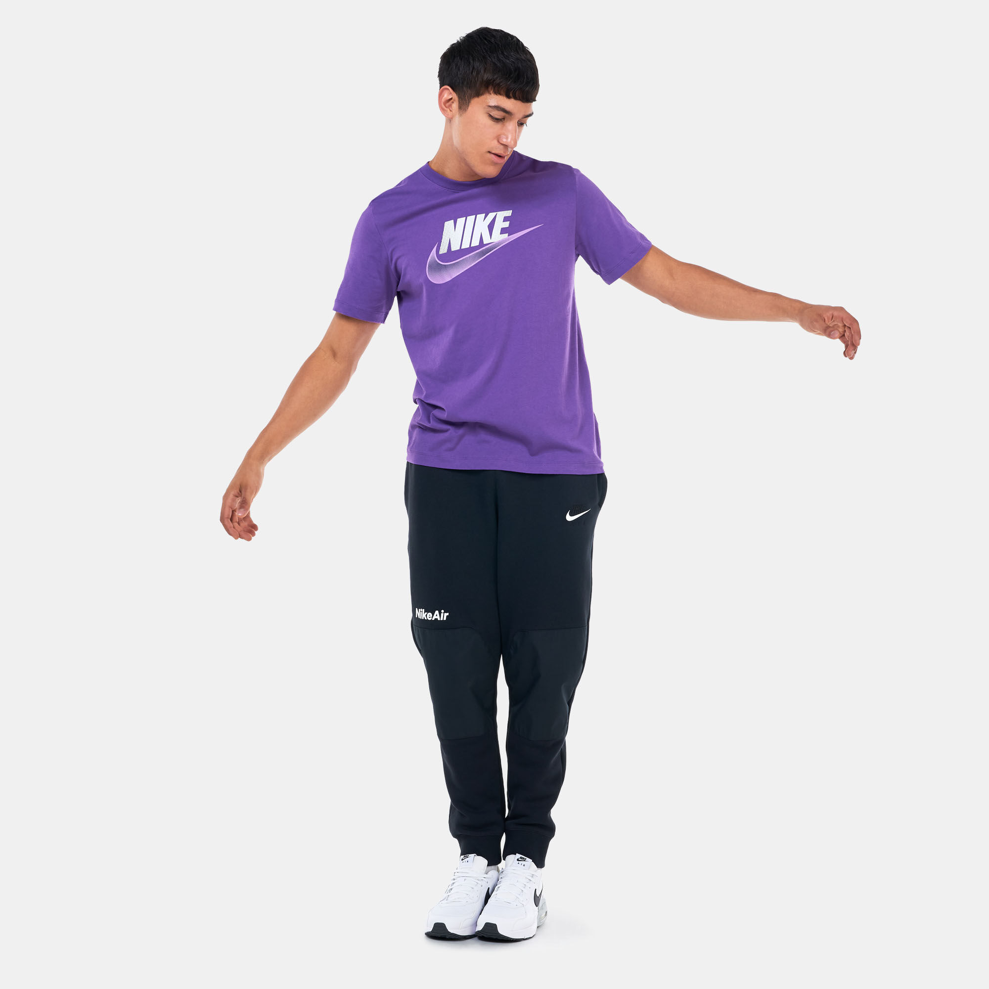 Purple nike air shirt sales