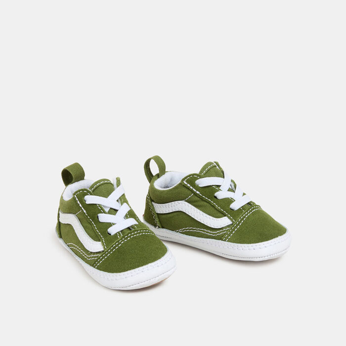 Vans Kids' Old Skool Crib Unisex Shoes (Baby & Toddler) Green image number 1