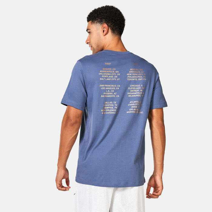 Nike Men's NBA Team 31 Basketball T-Shirt Blue Nike Men's NBA Team 31 Basketball T-Shirt Blue image number 1