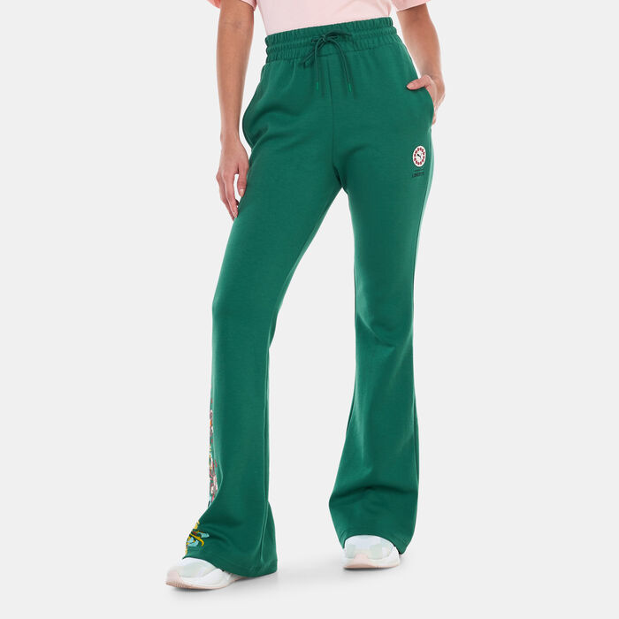 PUMA Women's x LIBERTY Flared Pants Green PUMA Women's x LIBERTY Flared Pants Green image number 0