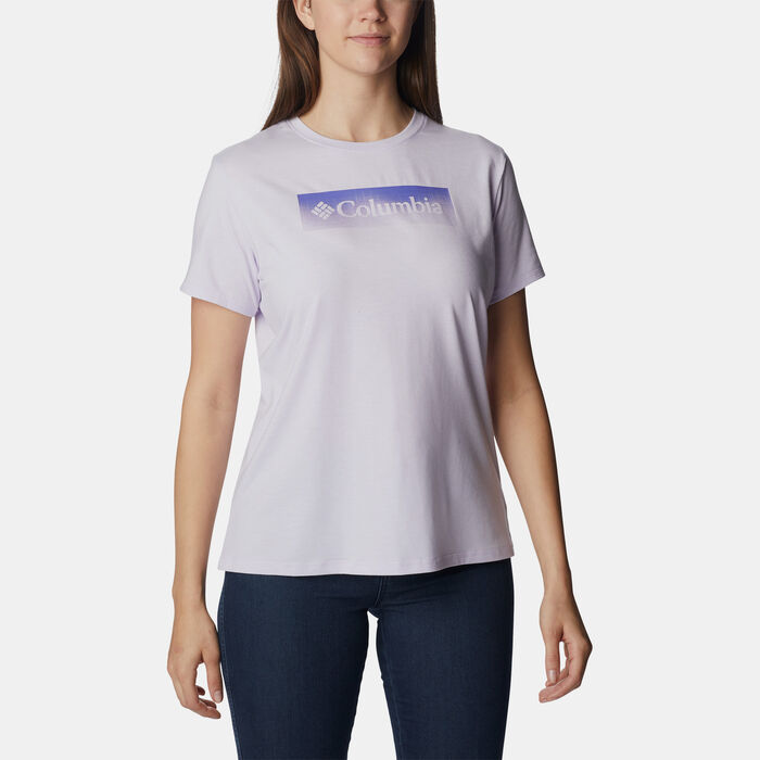 Columbia Women's Sun Trek Graphic T-Shirt Purple Columbia Women's Sun Trek Graphic T-Shirt Purple image number 0