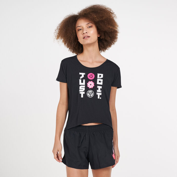 Nike Women's Icon Clash T-Shirt Black Nike Women's Icon Clash T-Shirt Black image number 0