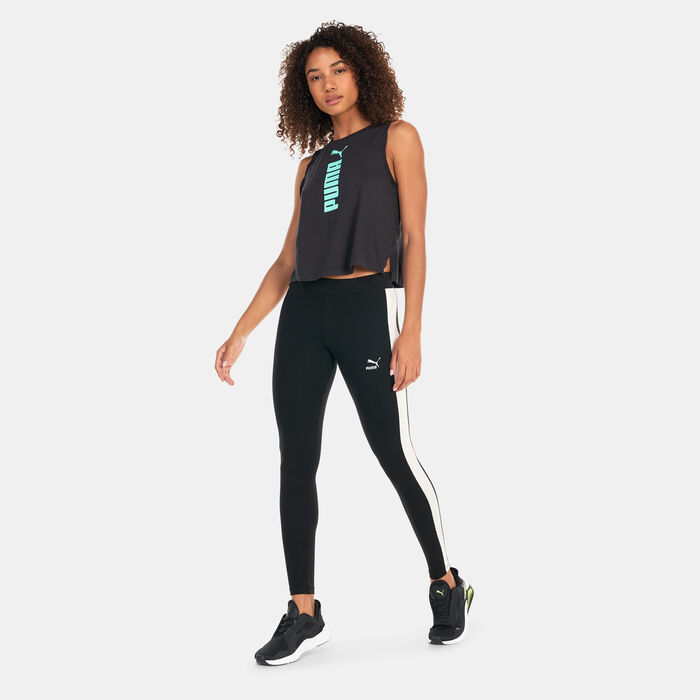 PUMA Women's Fit Tri-blend Training Tank Top Black image number 2