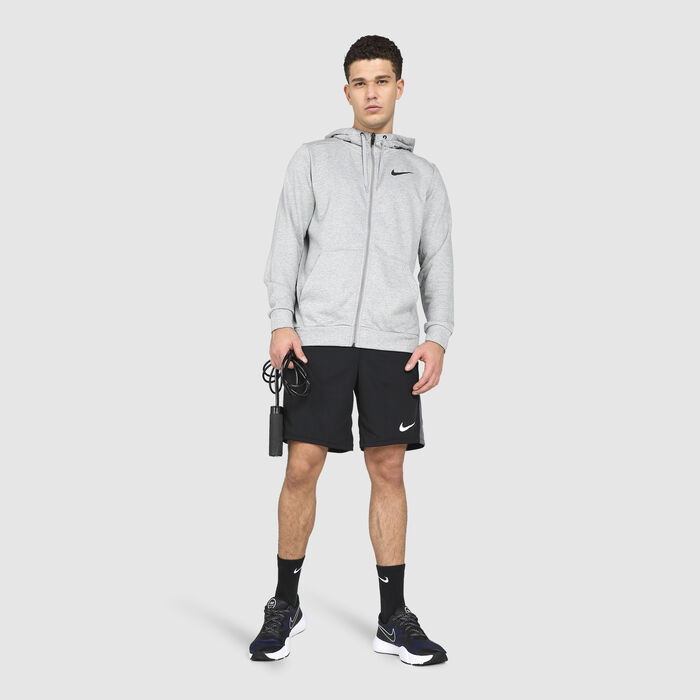 Nike Men's Dry Dri-FIT Fitness Full-Zip Hoodie Grey Nike Men's Dry Dri-FIT Fitness Full-Zip Hoodie Grey image number 2