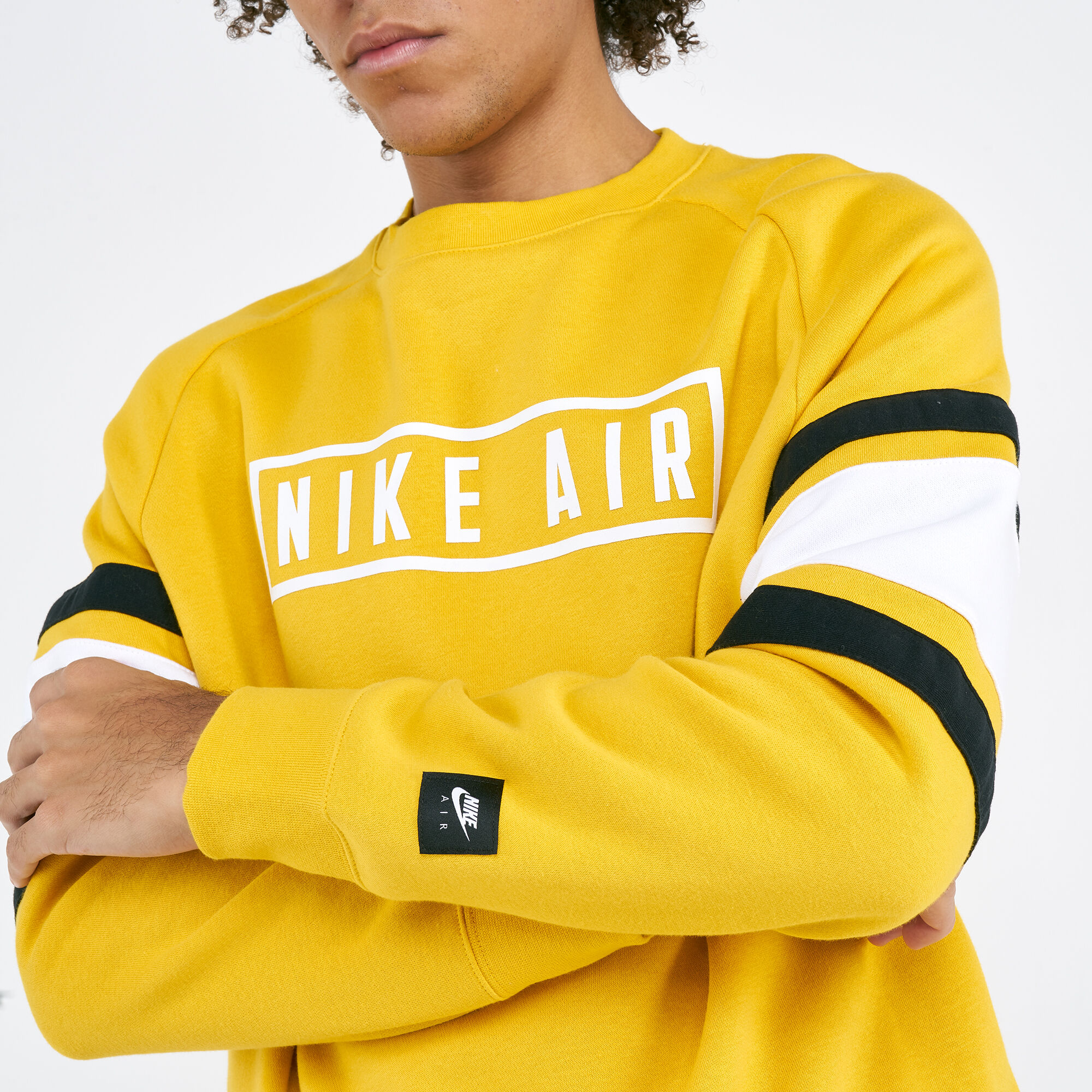Yellow nike air sweatshirt outlet
