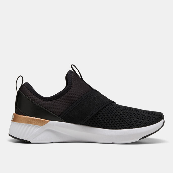 PUMA Women's SOFTRIDE Harli Running Slip-On Shoes Black PUMA Women's SOFTRIDE Harli Running Slip-On Shoes Black image number 2
