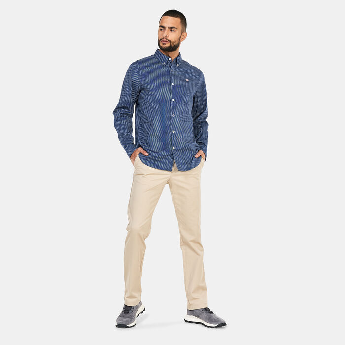 Timberland Men's Micro All Over Print Shirt Blue Timberland Men's Micro All Over Print Shirt Blue image number 2
