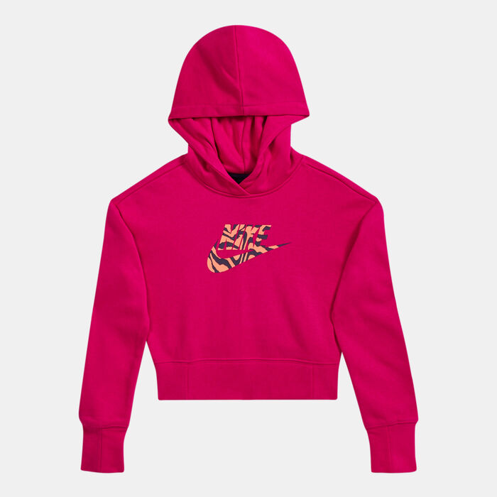 Nike Kids' Sportswear Cropped Hoodie (Older Kids) Pink Nike Kids' Sportswear Cropped Hoodie (Older Kids) Pink image number 0