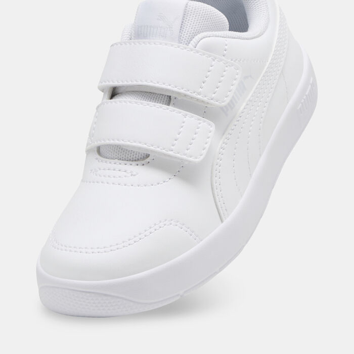 PUMA Kids' Courtflex V3 Velcro Shoes White image number 4