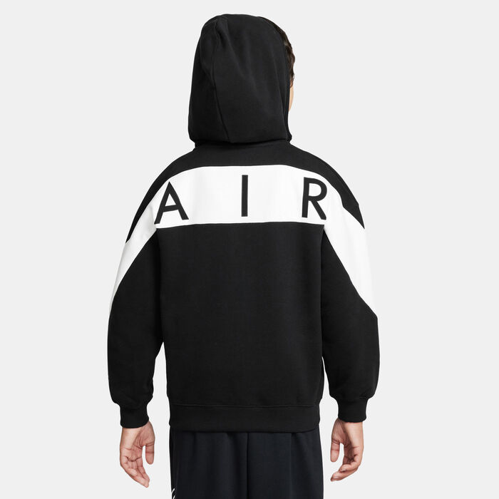 Nike Kids' Air Fleece Full-Zip Hoodie Black Nike Kids' Air Fleece Full-Zip Hoodie Black image number 1