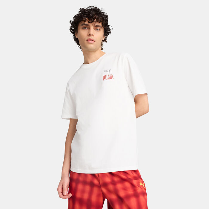 PUMA Men's RTU Values Graphic T-Shirt White image number 0