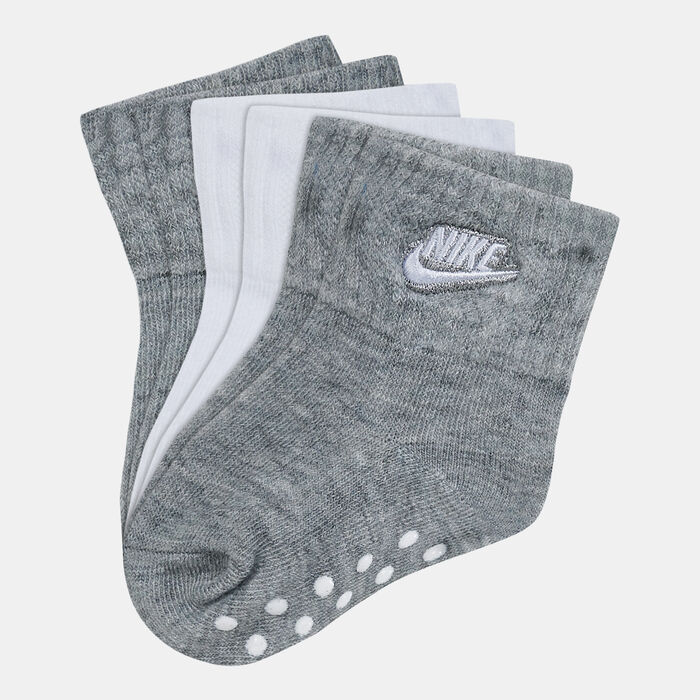 Nike Kids' Gripper Ankle Socks (3 Pack) Grey Nike Kids' Gripper Ankle Socks (3 Pack) Grey image number 0