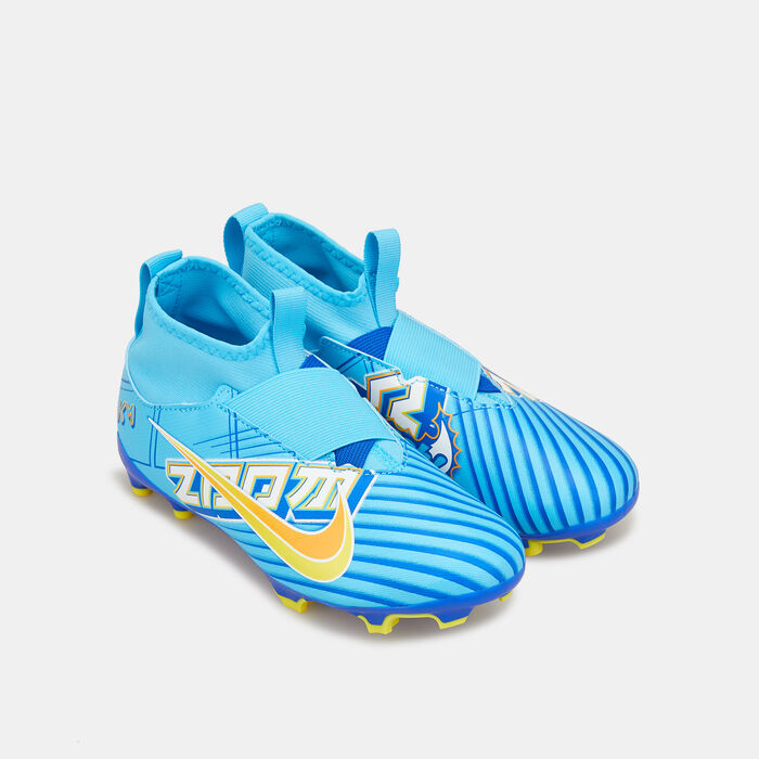 Nike Kids' Zoom Superfly 9 Academy Kylian Mbappé Firm Ground Multi Ground Football Shoe Blue image number 1