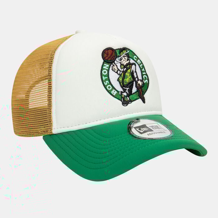 New Era Men's NBA Flower 9FORTY Trucker Cap Green New Era Men's NBA Flower 9FORTY Trucker Cap Green image number 4