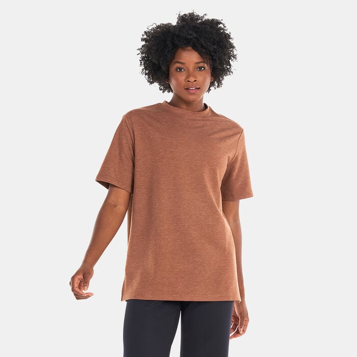 SQUATWOLF Women's Relaxed Marl T-Shirt Brown SQUATWOLF Women's Relaxed Marl T-Shirt Brown image number 0