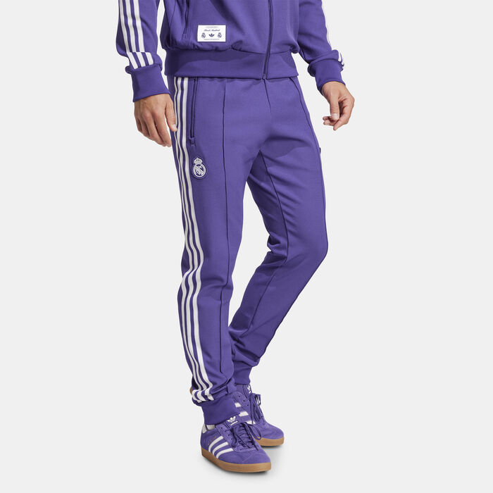 adidas Men's Real Madrid Terrace Icons Track Pants Purple adidas Men's Real Madrid Terrace Icons Track Pants Purple image number 2