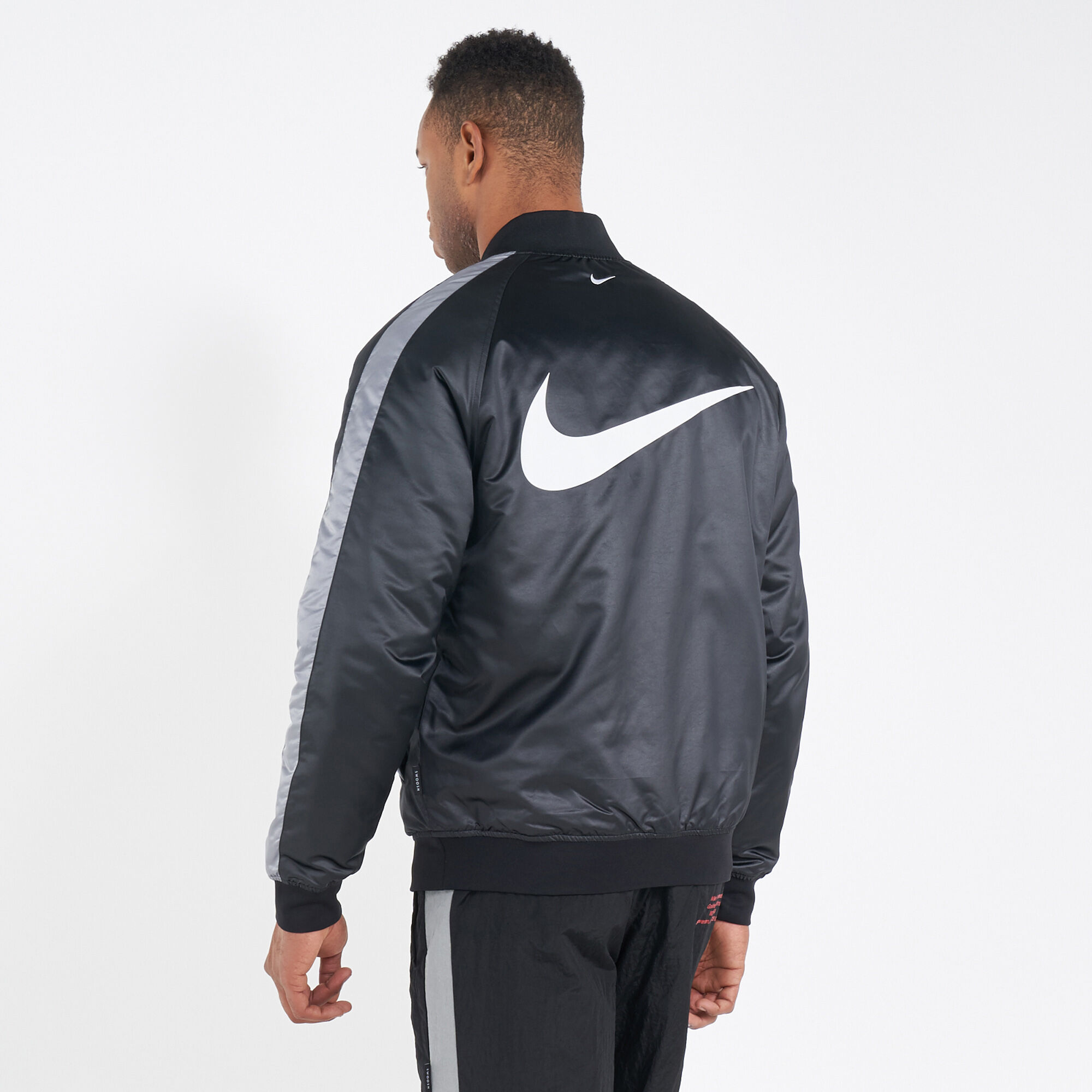 Nike sportswear men's woven bomber jacket sales