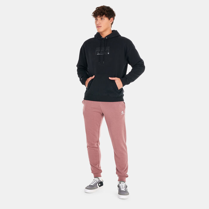Converse Men's CONS Fleece Pullover Hoodie Black Converse Men's CONS Fleece Pullover Hoodie Black image number 2