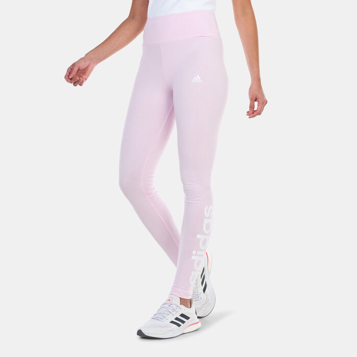 adidas Women's High-Rise Leggings Pink image number 0