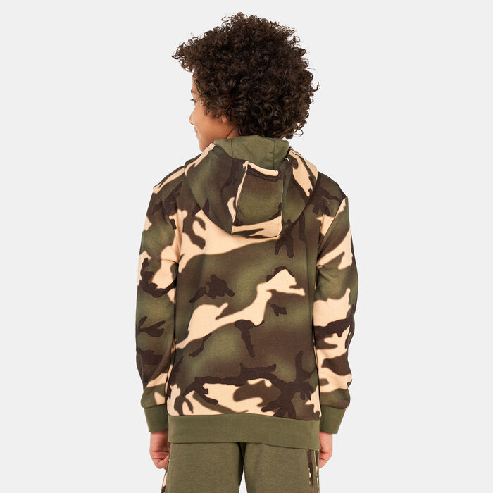 adidas Originals Kids' Camo Hoodie Green image number 1